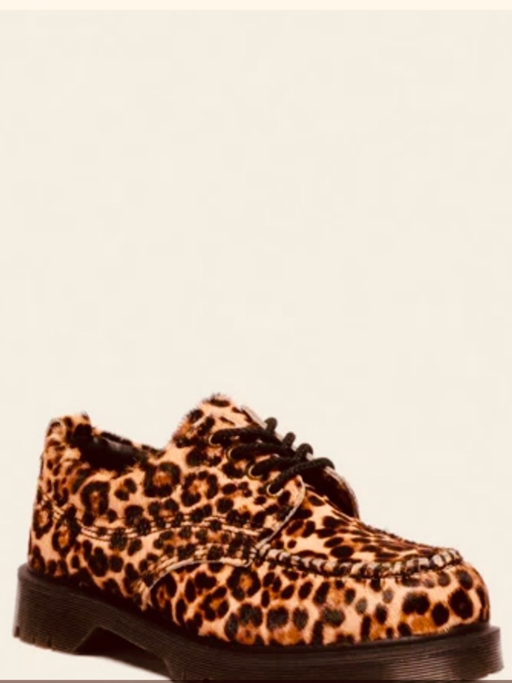 DR. MARTENS LOWELL HAIR LEOPARD SHOES - SZ 9 NWT
